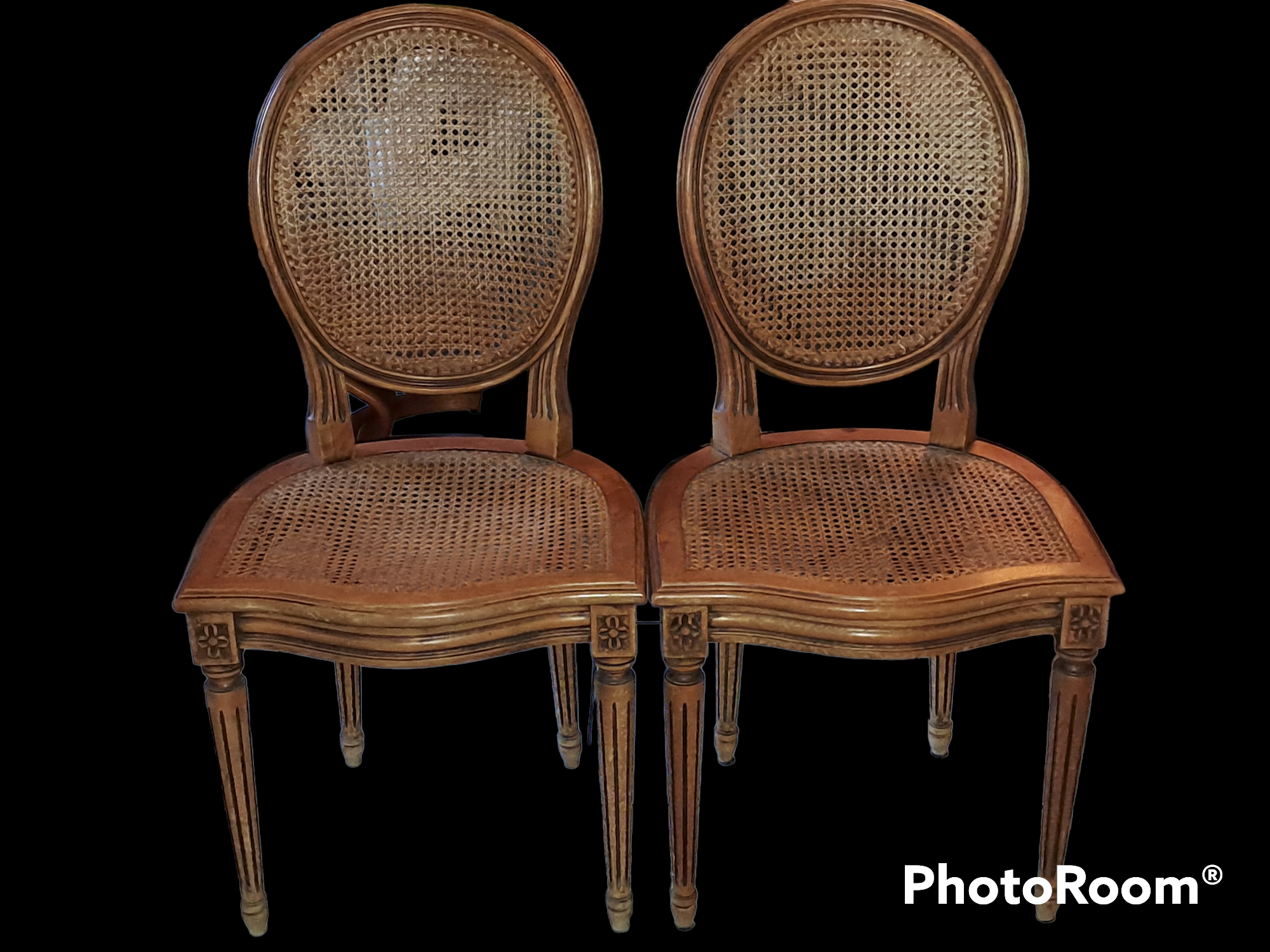 2 chairs from the Louis XVI period