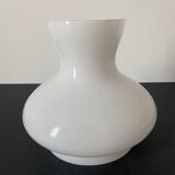 White opaline lampshade. Shiny appearance.