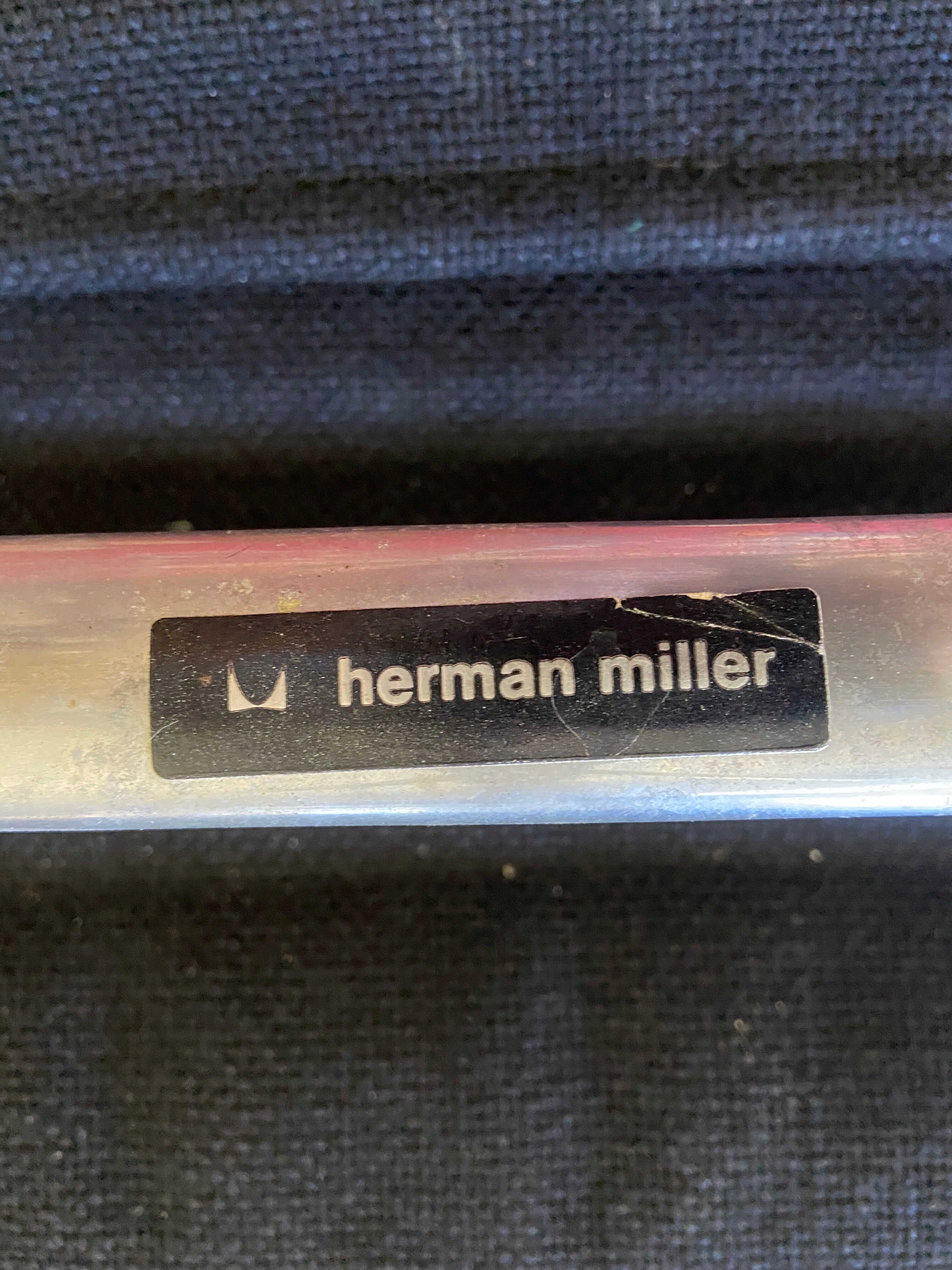 pair of Charles & Ray Eames chairs for Herman Miller model EA 106