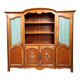 Louis XV style bookcase in marquetry and fine wood circa 1850