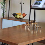 Huge shelf library Swedish desk teak, string.