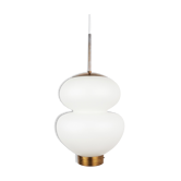 Suspension vintage danoise Peanut de Bent Karlby, Lyfa, 1946