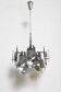 Chandelier in chrome by Oscar Torlasco Italy 1960 s