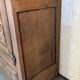Old brutalist regionalist oak cabinet XIX th century