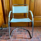 Chaise Cantilever en cuir 1970
