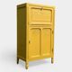 Parisian art deco buffet in yellow ochre