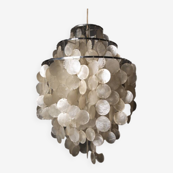 Verner Panton mother-of-pearl chandelier