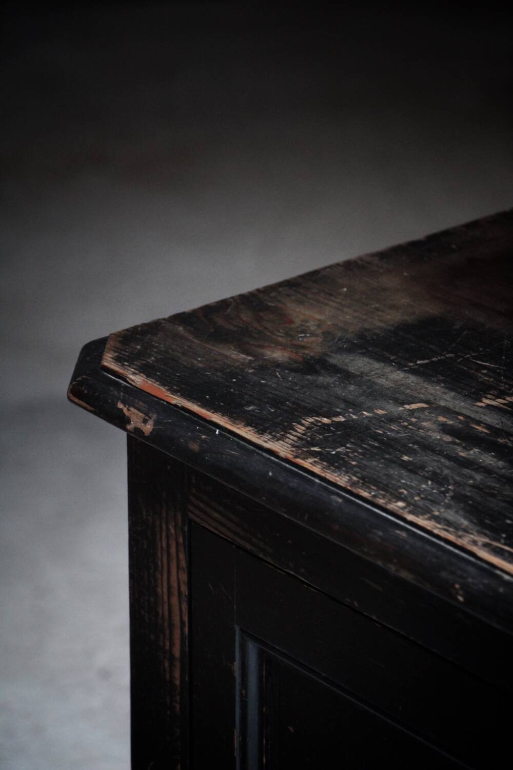 Blackened wood jam maker sideboard 19th Parisian style