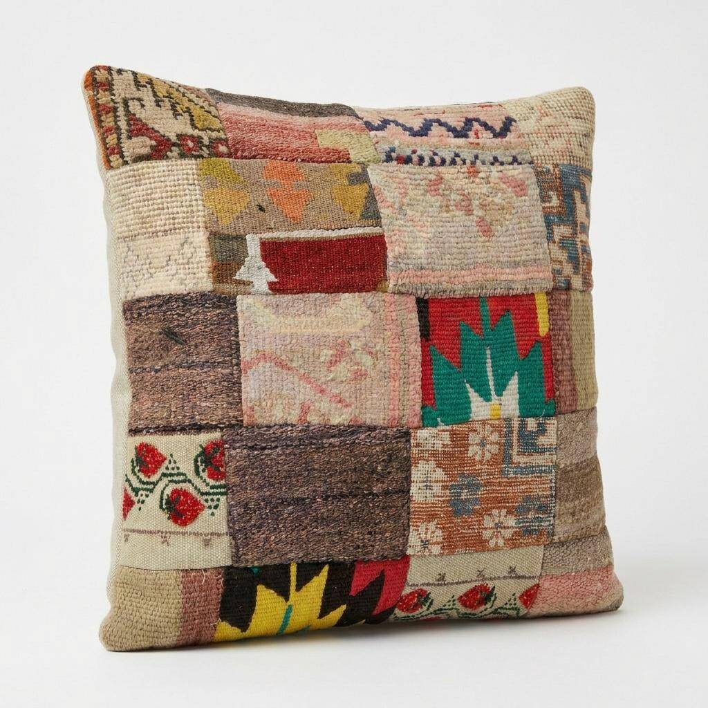 Vintage kilim cushion cover 48x51 cm