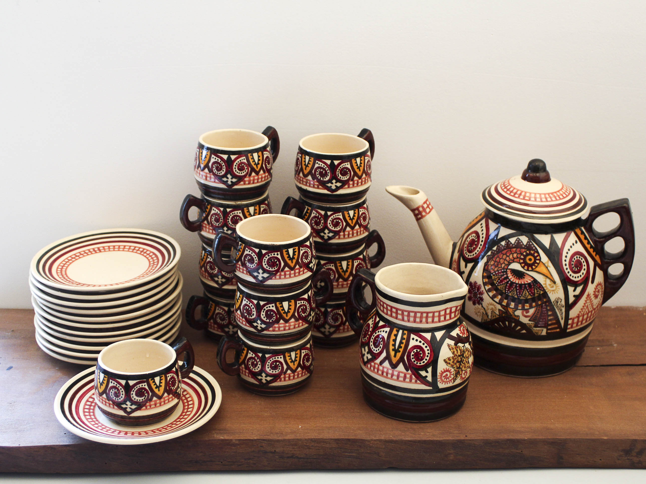 Paul Fouillen Quimper coffee service 40s