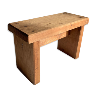Vintage stool in solid wood
