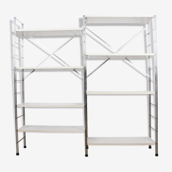 Modular shelf system wood and aluminum 1970