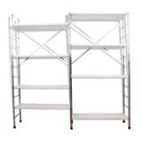 Modular shelf system wood and aluminum 1970