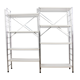 Etagère modulable vintage bois et aluminium 1970