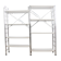 Etagère modulable vintage bois et aluminium 1970