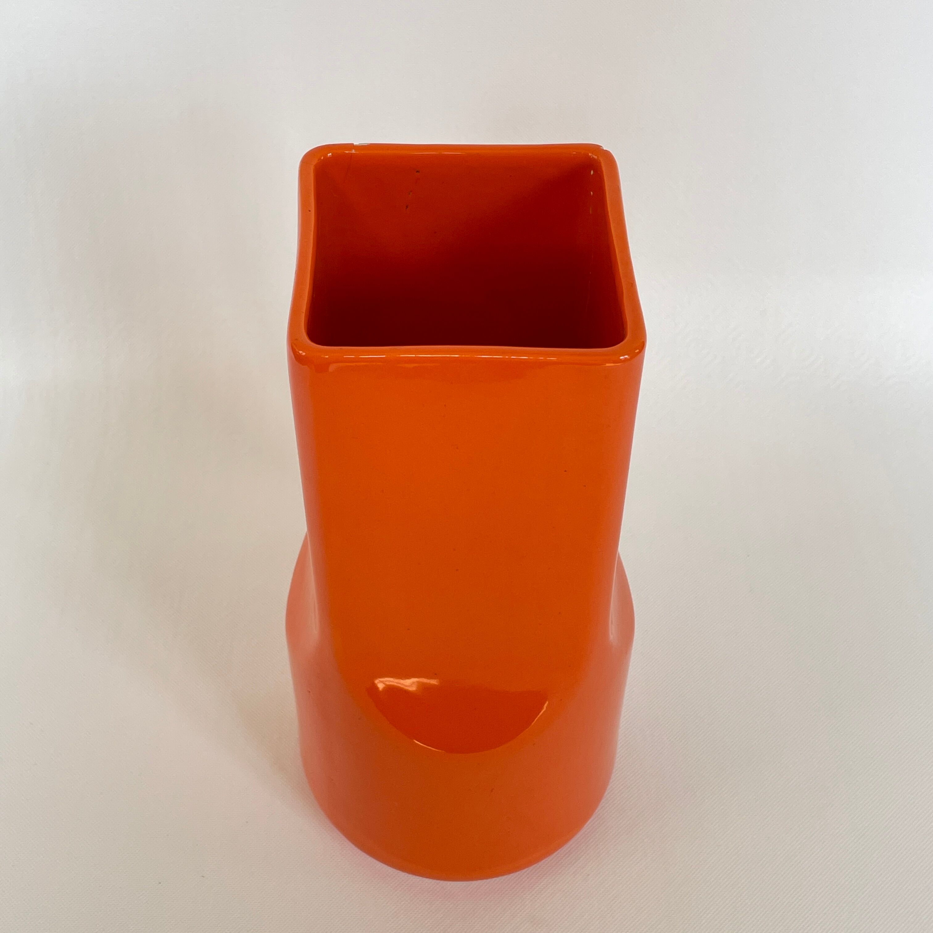 Enamelled ceramic vase design by Gabbianelli, Italy 1970