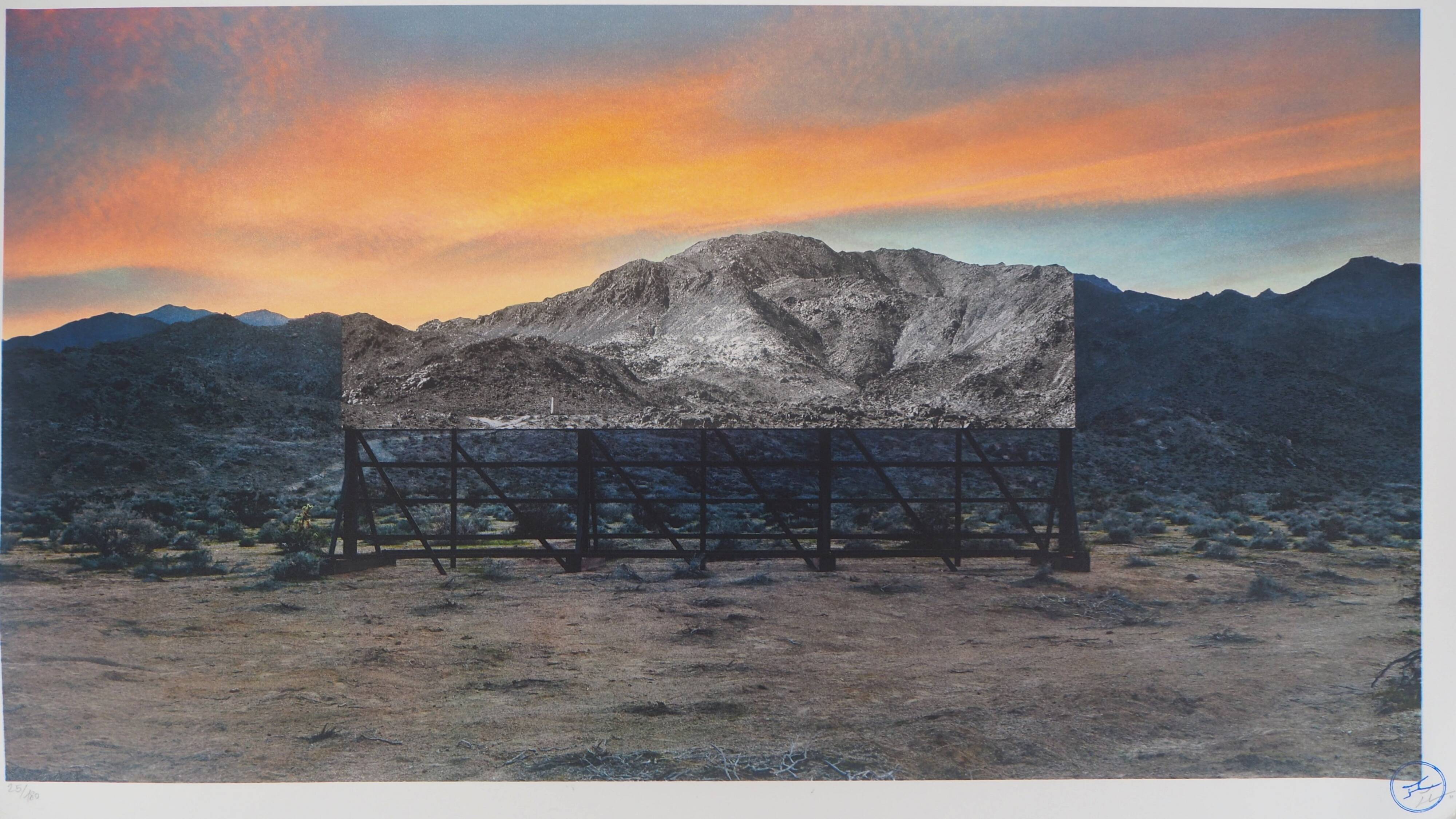 Original signed lithograph by JR: Death Valley, 2021