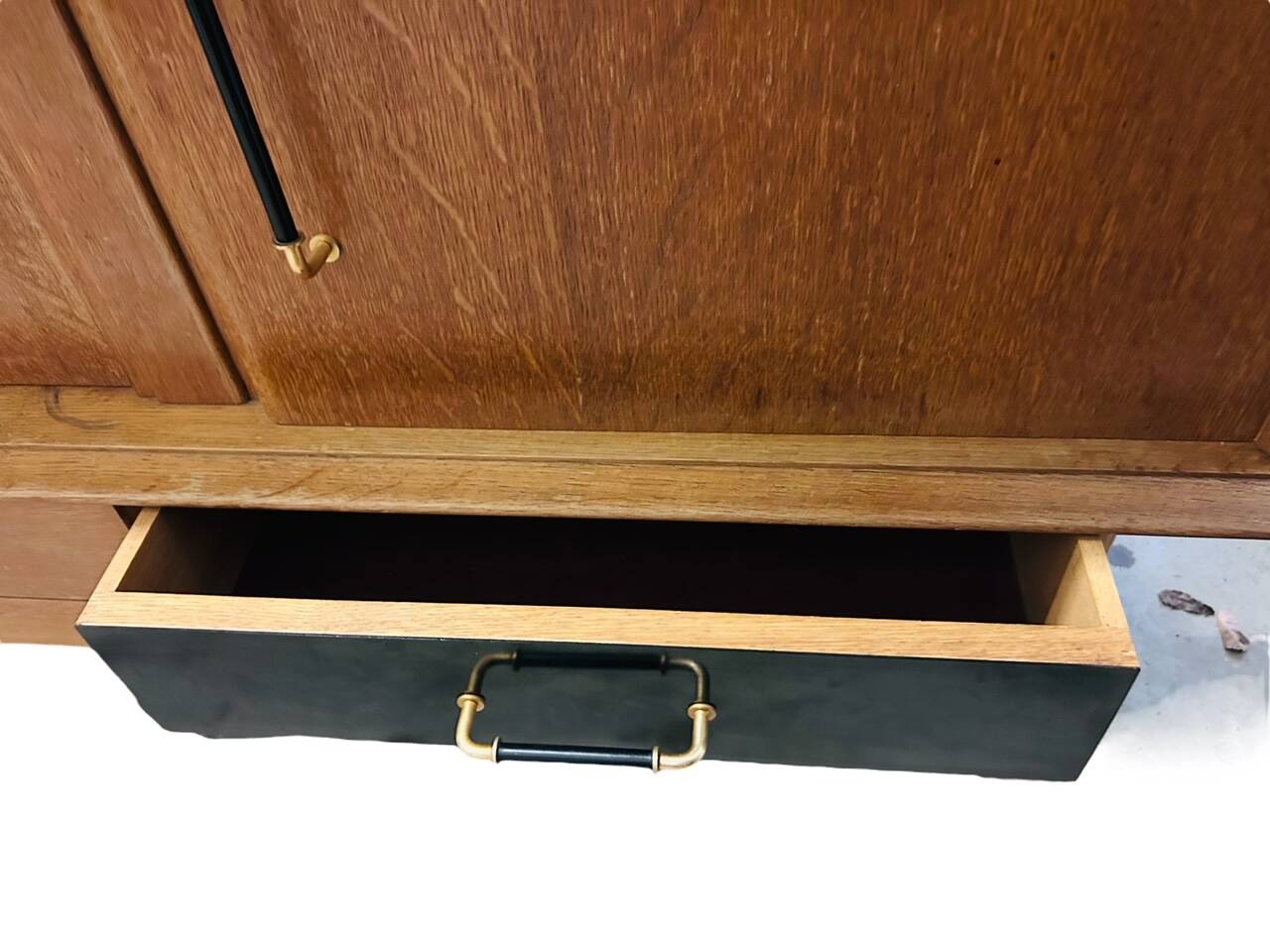 Oak sideboard with compass legs