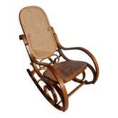 Rocking chair, rocking chair, cane