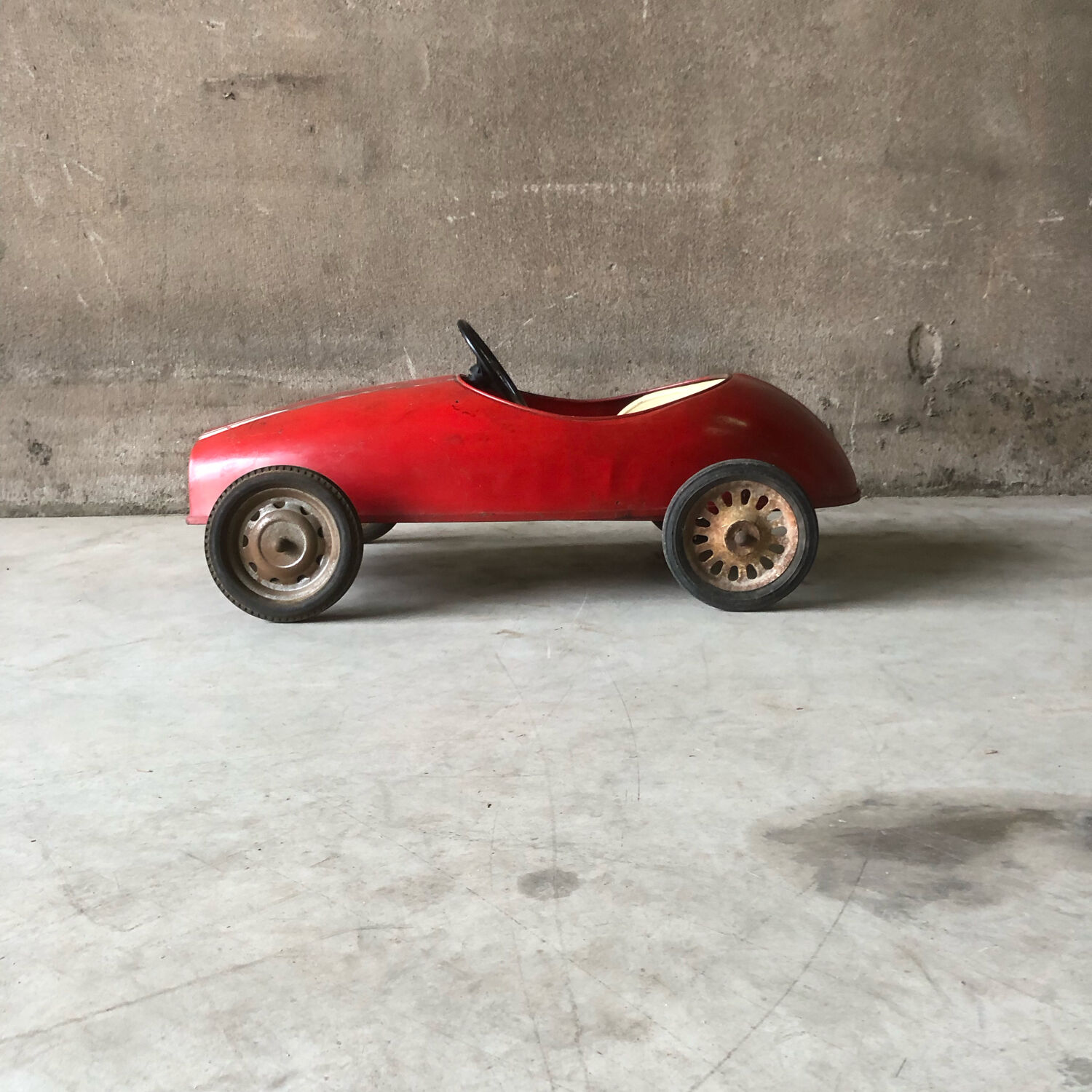 Old pedal car old toy