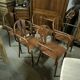 Set of 5 steel garden armchairs circa 1940/50