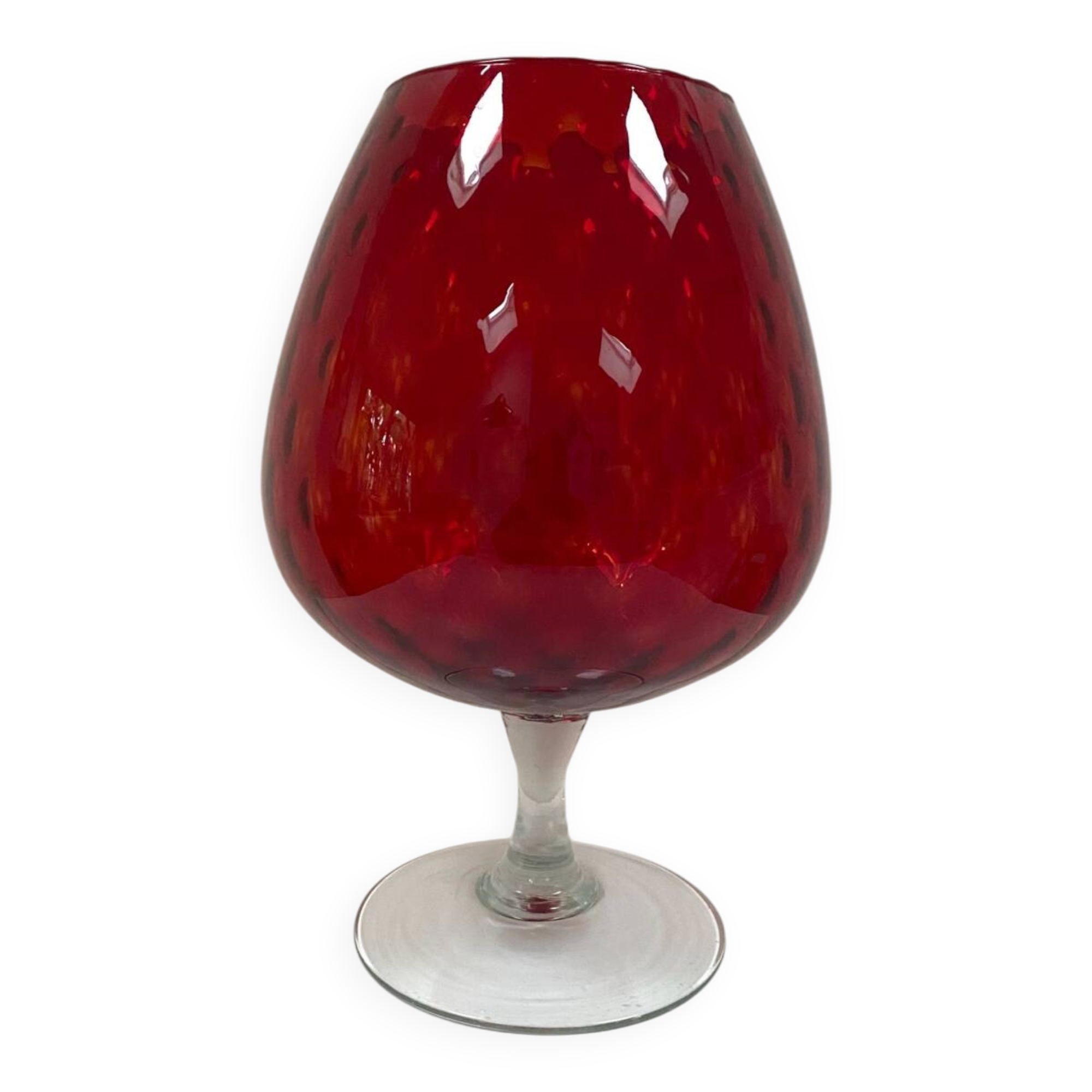 Large coupe vase from Empoli, Italy - 1950s