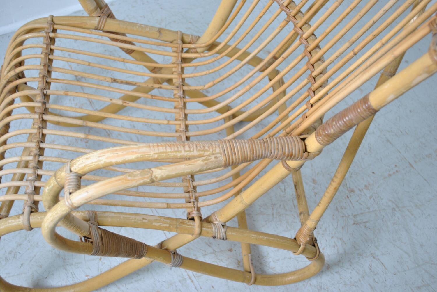 Rattan armchair 1960
