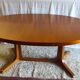 Table à manger ovale en teck - années 60/70