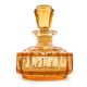 Art déco decanter, orange crystal, Poland, 1930s