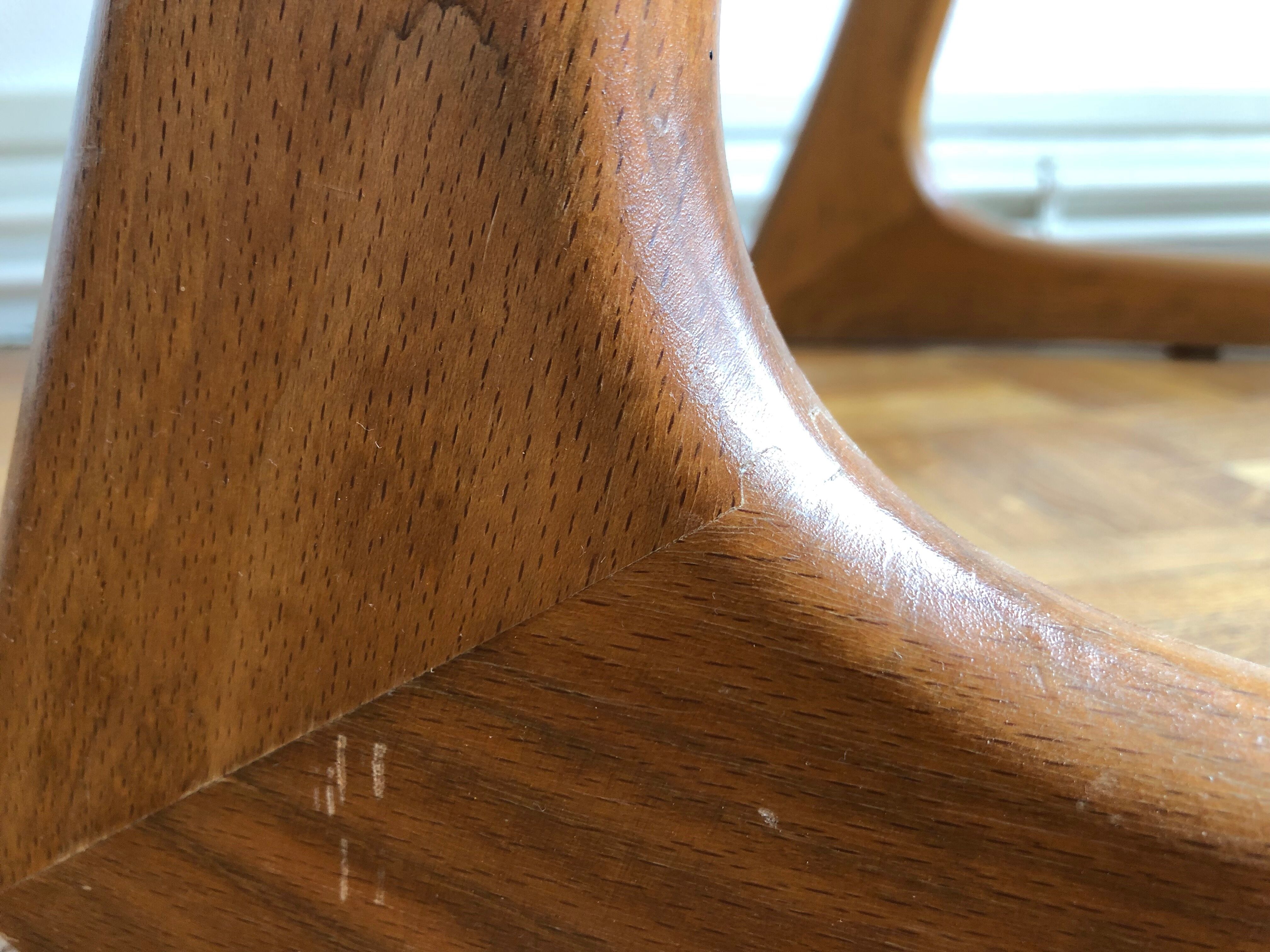 Chair 1960 wool and light wood