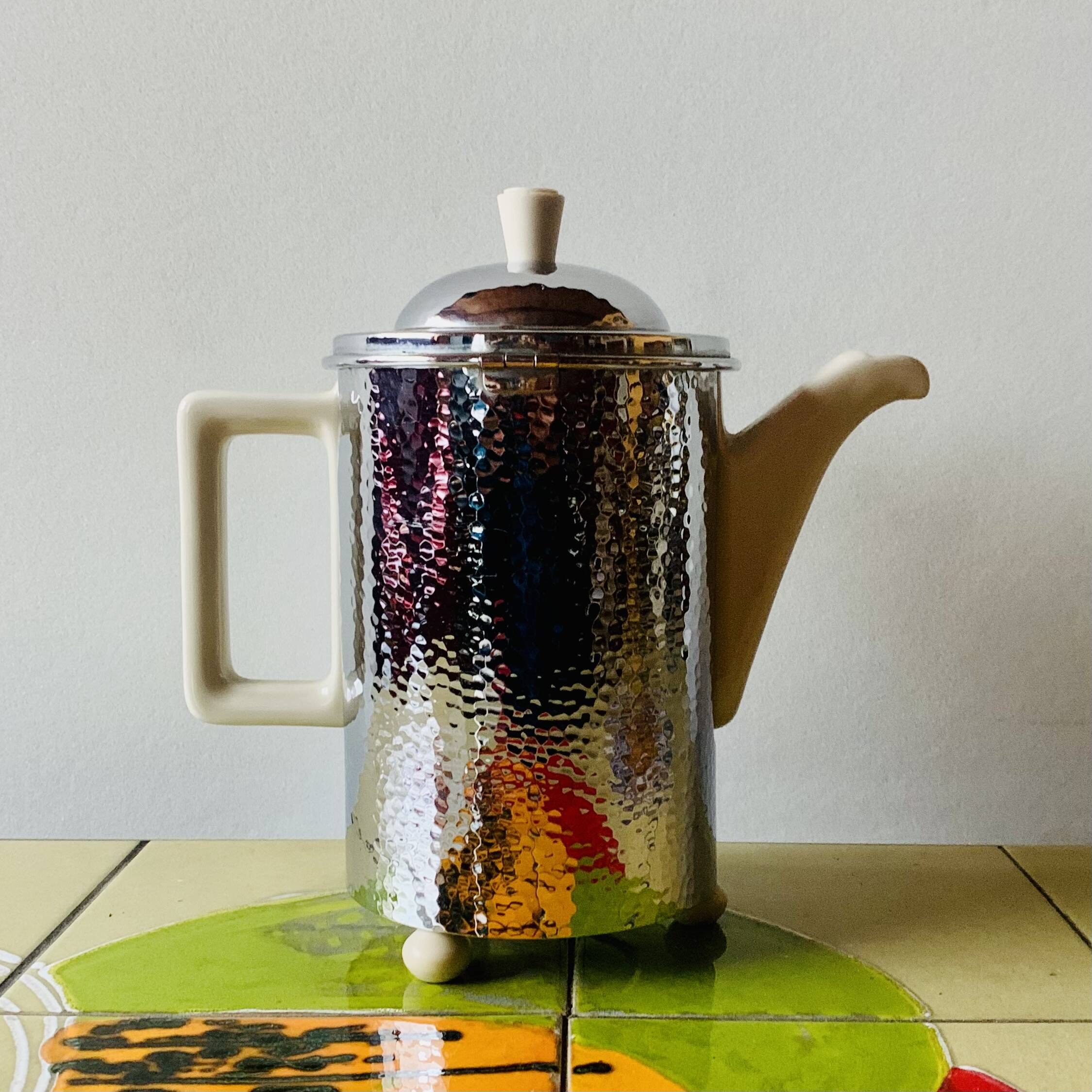 Art Deco porcelain and silver-plated Hutschenreuther WMF insulated coffee maker -1.0 L DRP