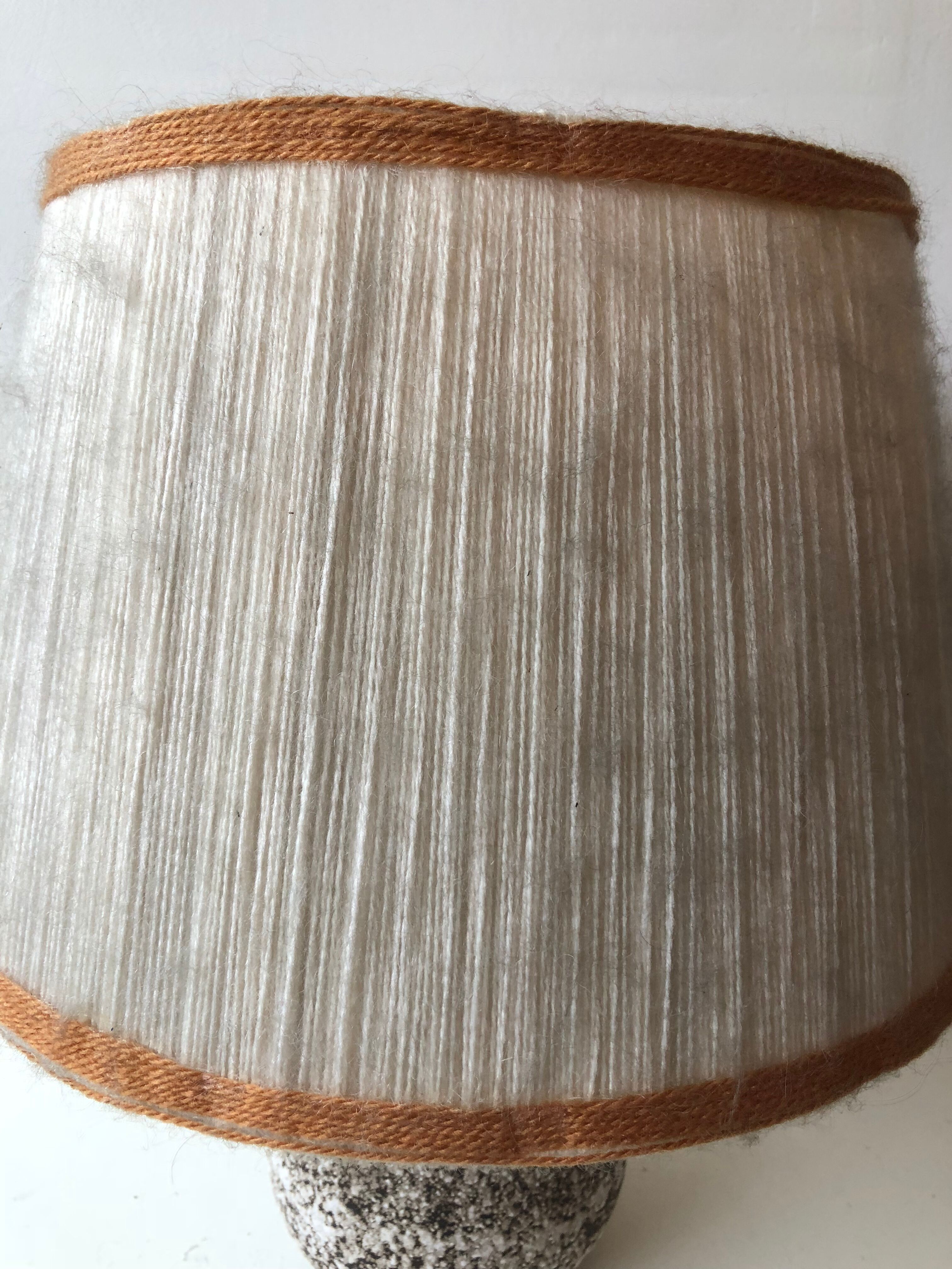 Lamp Lampshade in wool vintage ceramic