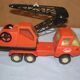 Former Tonka toy, metal crane truck