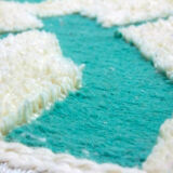 AIRLINES, Moroccan carpet beni ouarain wool, Moroccan handmade, signed designer khalil minka