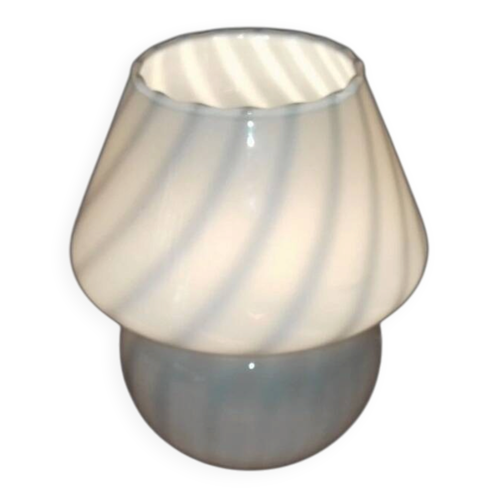 Lampe table champignon murano spirale 1960