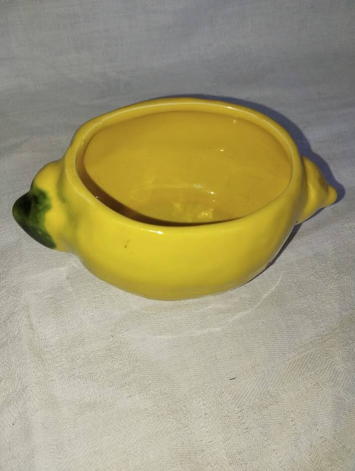 Lemon confit jar – Glazed earthenware – 1960s–70s – Vintage