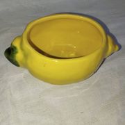 Confiturier citron – Faïence émaillée – Années 60–70 – Vintage