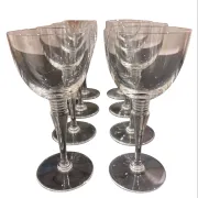 Set of 8 Saint-Louis “Grand Lieu” Crystal Red Wine Glasses – 17.5 cm