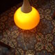 Orange 1960-70 vintage opaline drop lamp