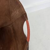 Vintage Suede Ball Chair by Lusch & Co., 1970s