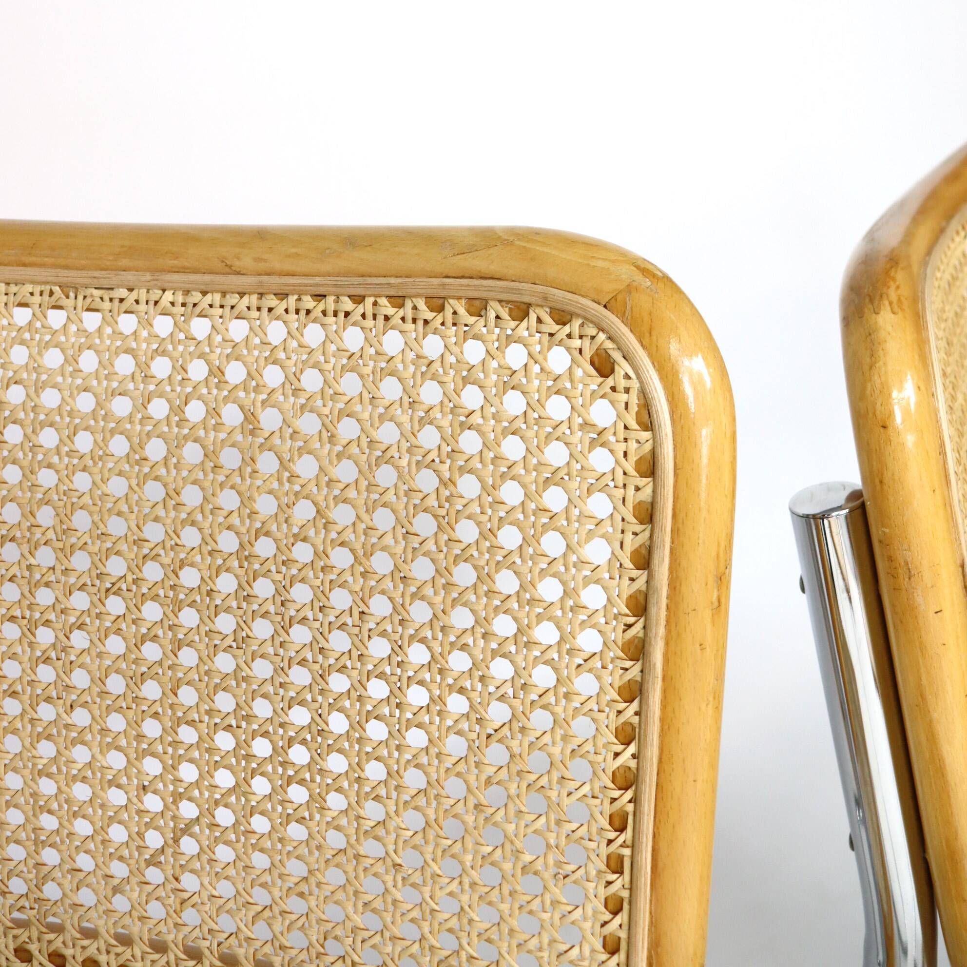 Set of four B 32 chairs by Marcel Breuer