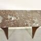 Italian Midcentury Console In Mahogany And Marble
