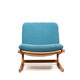 Danish Easychair in Oak with Leather Details 1960s.