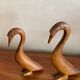 Paire d’oiseaux en bois