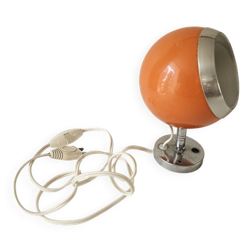 Orange Ball Lamp - Space Age - 1970s
