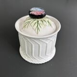 Olive slip sugar bowl