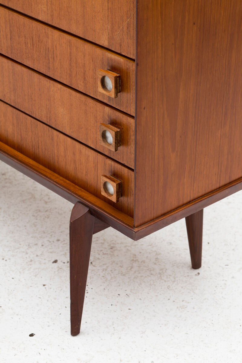 Cabinet de bar par Oswald Vermaercke pour V-form, Belgique, années 1960