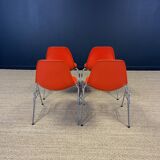 Set of 4 DSS chairs by Charles and Ray Eames for Vitra 2000s