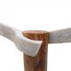Sculptural Lamp Designed by Carlos Aucejo, made of Marble and Wood.