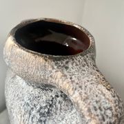 Vintage German Lava Style Grey Brown Amphora Vase, West Germany 1970s